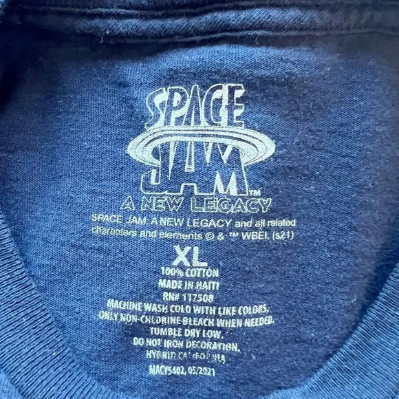 Space Jam A New Legacy Blue Short Sleeve Graphic Tee Sz Medium - Picture 4 of 4